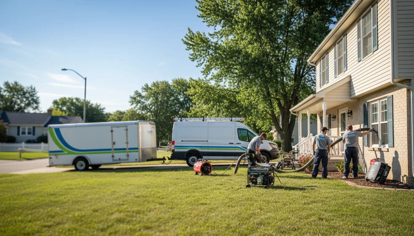 Flooded Basement Restoration And Cleanup With Repair in Milford, IN near me
